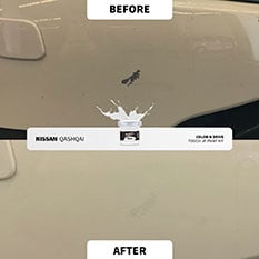 Reparación de retoque antes y después 15