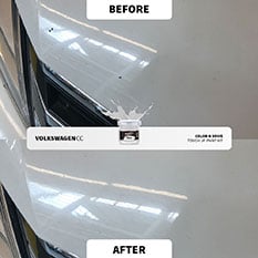 Reparación de retoque antes y después 20